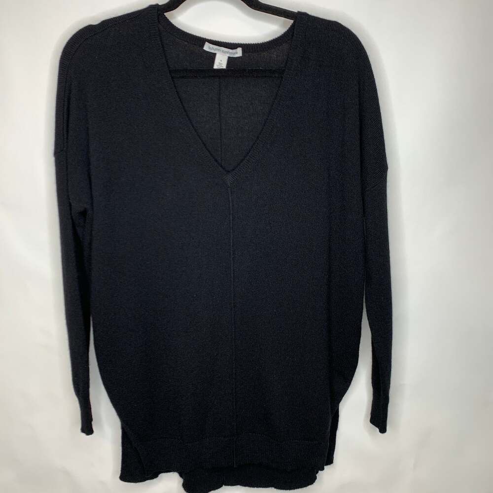 Autumn Cashmere Black Cashmere Sweater Sz Small